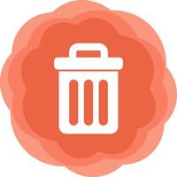 Trash Bin Vecto Icon vector