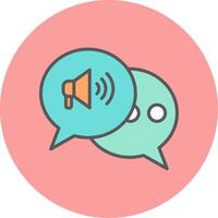 Marketing Conversation Vecto Icon vector