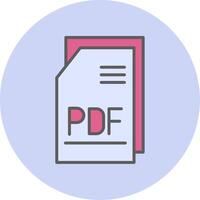 Pdf File Vecto Icon vector