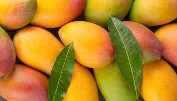 AI generated fresh organic mango photo