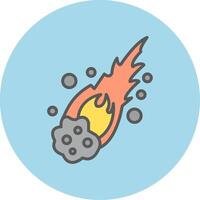 Meteor Vecto Icon vector