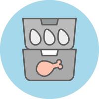 Food Containers Vecto Icon vector