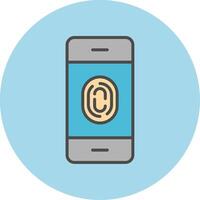 FingerPrint Verification Vecto Icon vector