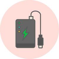 Power Bank Vecto Icon vector