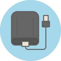 External Hard Drive Vecto Icon vector