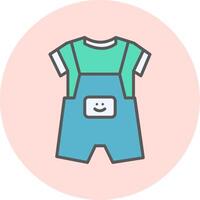 Dungarees Vecto Icon vector