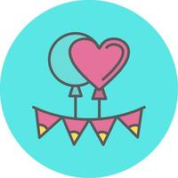 Balloons Party Vecto Icon vector