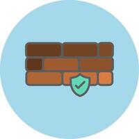 Firewall Vecto Icon vector