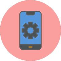 Mobile Setting Vecto Icon vector