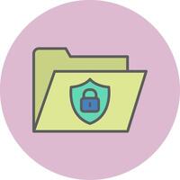 Secure Folder Vecto Icon vector