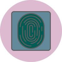 Fingerprint Vecto Icon vector