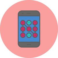 Mobile Security Vecto Icon vector