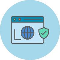 Secure  Browser Vecto Icon vector