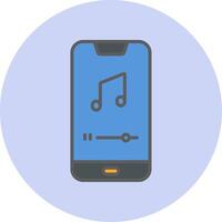 Mobile Music Player Vecto Icon vector