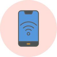Smartphone Wifi Vecto Icon vector