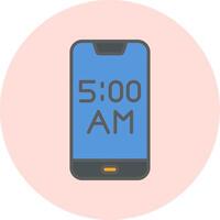 teléfono inteligente alarma vecto icono vector