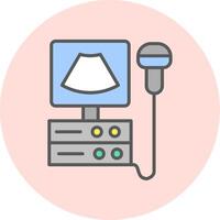 Ultrasound Machine Vecto Icon vector