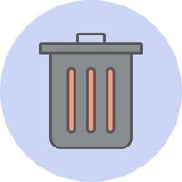 Dustbin Vecto Icon vector