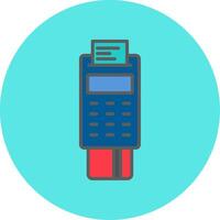 Pos Terminal Vecto Icon vector