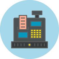 Cashier Machine Vecto Icon vector