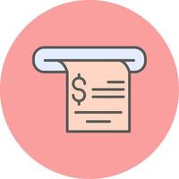 Receipt Vecto Icon vector