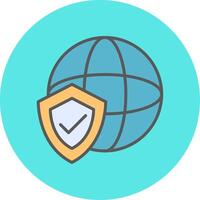 Global Protection Vecto Icon vector