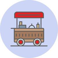 Food Cart Vecto Icon vector