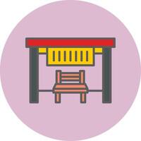 Bus Stop Vecto Icon vector