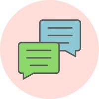 Construction Conversation Vecto Icon vector