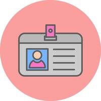 Identification Card Vecto Icon vector