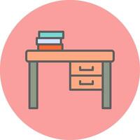 Work Desk Vecto Icon vector