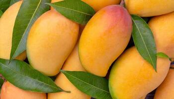 AI generated fresh organic mango photo