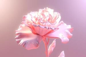 AI generated Carnation blooming pink flower. Generate ai photo