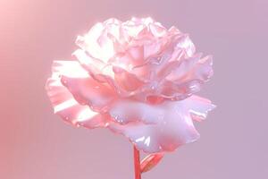 AI generated Carnation pink flower. Generate ai photo