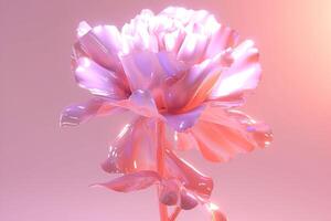 AI generated Carnation pink detailed petals. Generate ai photo