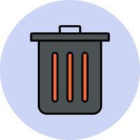 Dustbin Vecto Icon vector