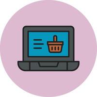 Online Shopping Vecto Icon vector