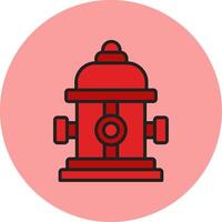 Fire Hydrant Vecto Icon vector