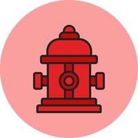 Fire Hydrant Vecto Icon vector