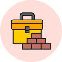 Construction Portfolio Vecto Icon vector