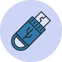 Flash Drive Vecto Icon vector