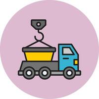 Skip Truck Vecto Icon vector