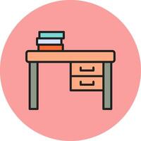 Work Desk Vecto Icon vector