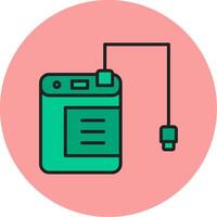 External Hard Drive Vecto Icon vector