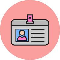 Identification Card Vecto Icon vector