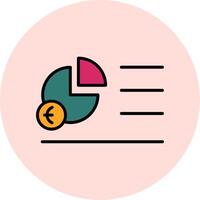 Portion Pie Chart Vecto Icon vector