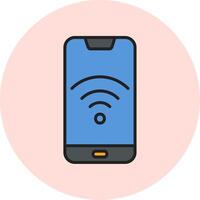 Smartphone Wifi Vecto Icon vector