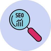 Seo Search Vecto Icon vector