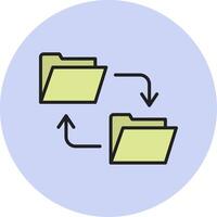 Data Transfer Vecto Icon vector