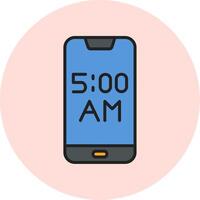 teléfono inteligente alarma vecto icono vector